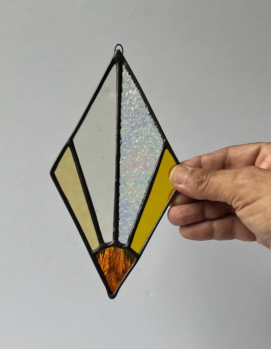 Stained glass Diamonds- Morning, Noon and Night