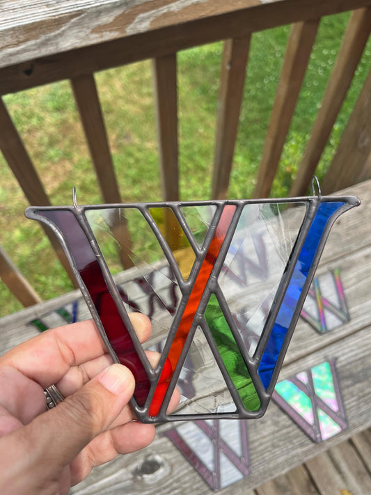 Stained Glass Wells W Suncatcher - Wells College 2024- Aurorafest 2025