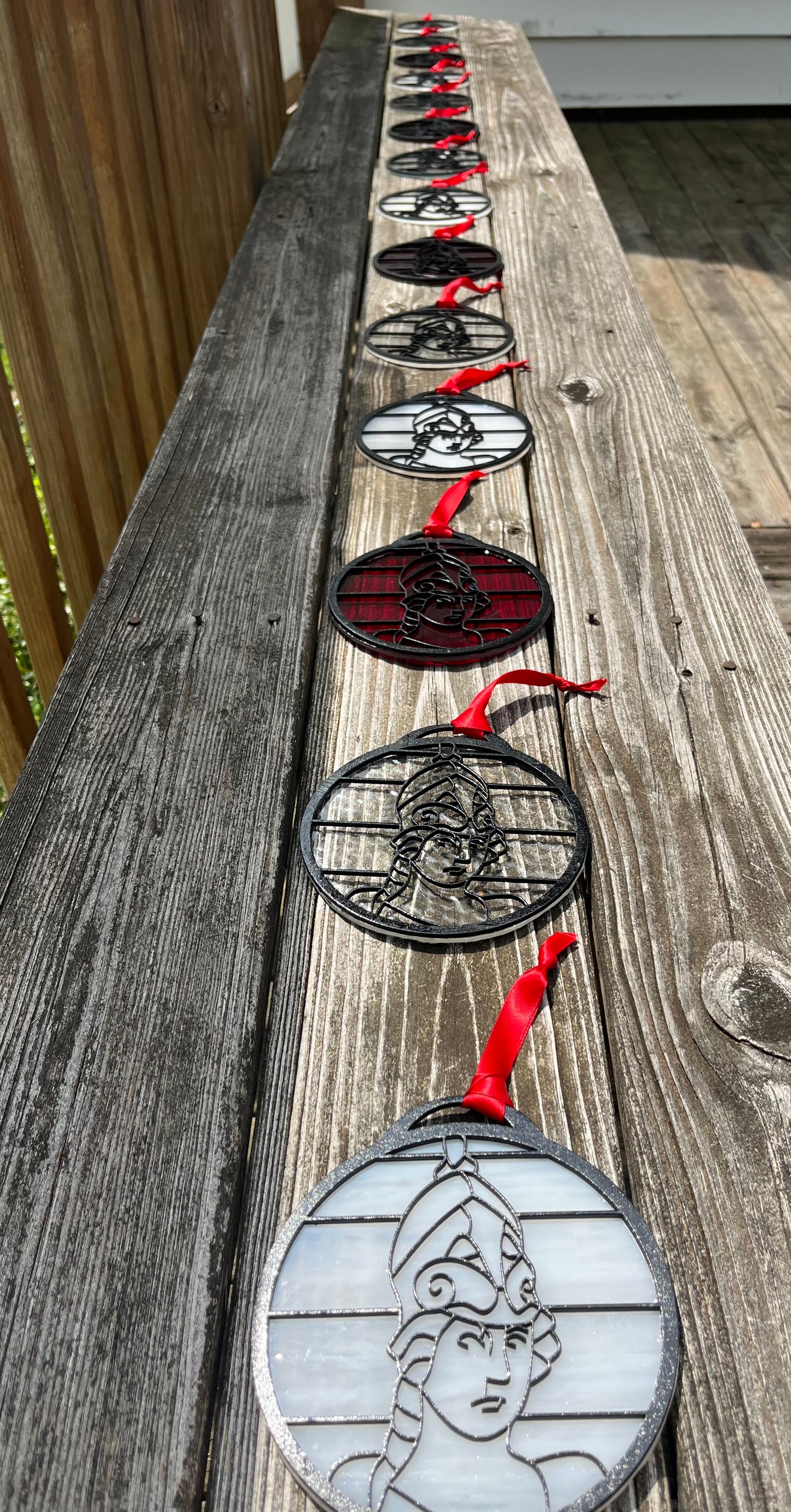 Minerva Wood on Glass Suncatcher