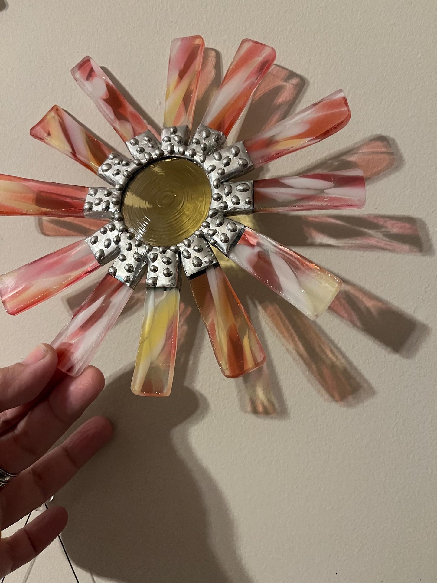 Stained Glass Wallflower- Spring