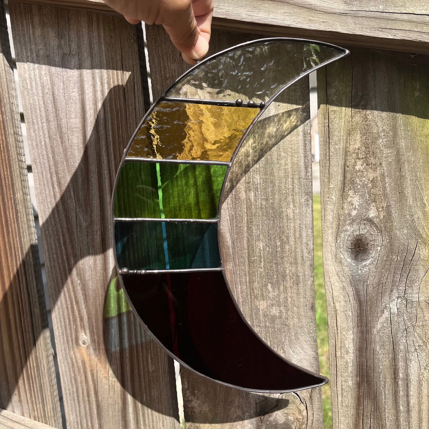 Stained Glass Moon - YOGBP Rainbow Moon