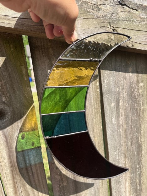 Stained Glass Moon- YOGBP Rainbow Moon