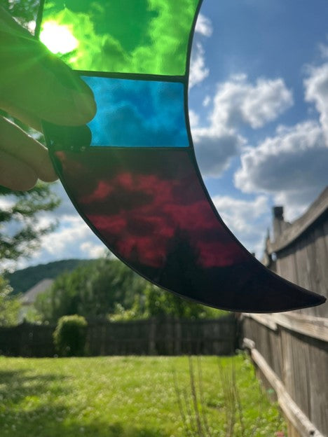 Stained Glass Moon- YOGBP Rainbow Moon