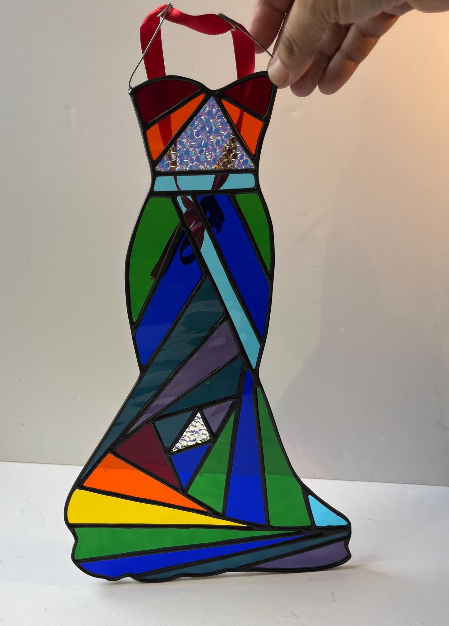 Stained Glass Rainbow Ball Gown