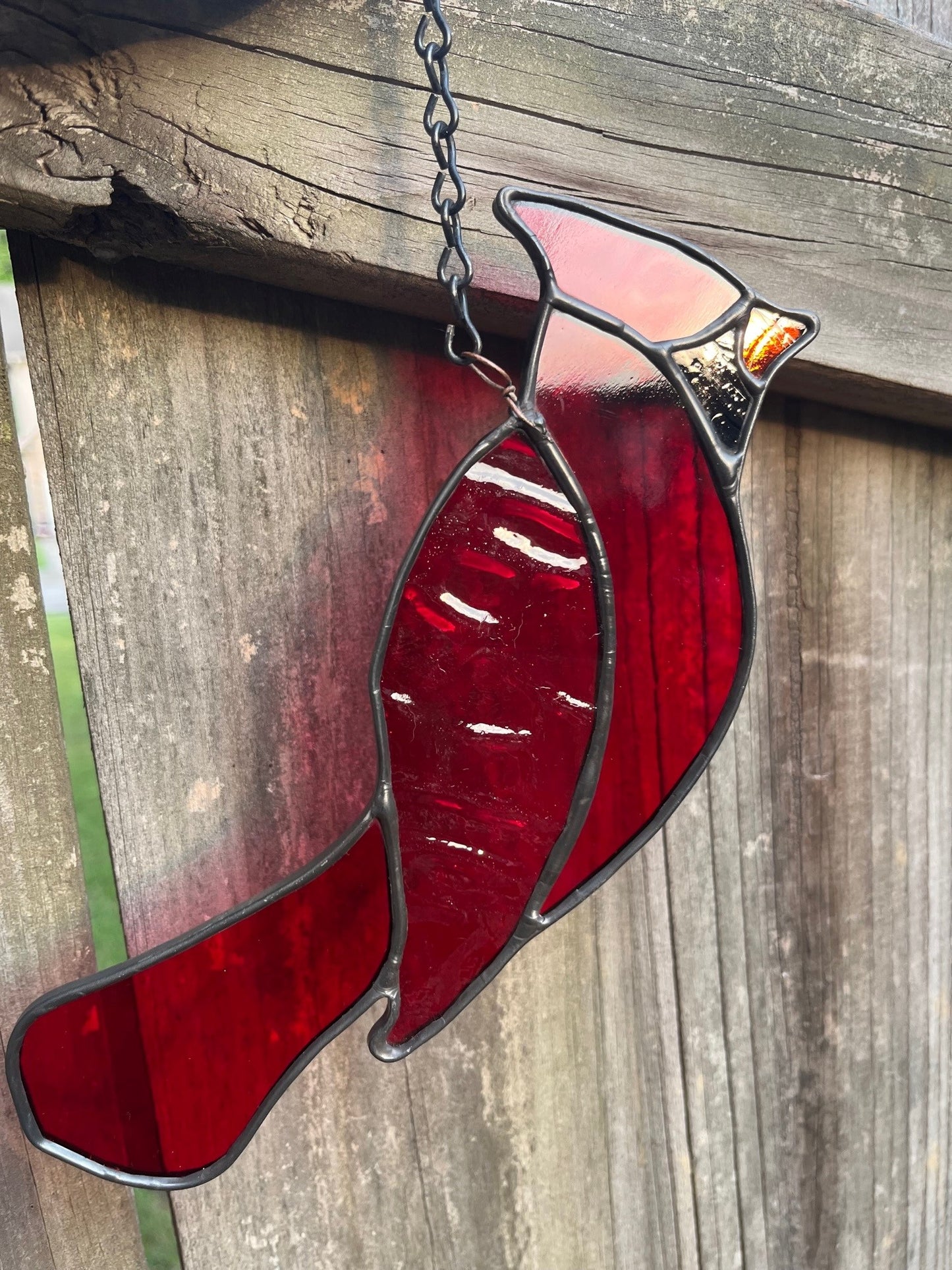 Custom - Stained Glass Cardinal