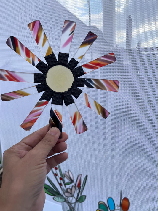 Stained Glass Wallflower- Oops! Read description- Clear, black, pink