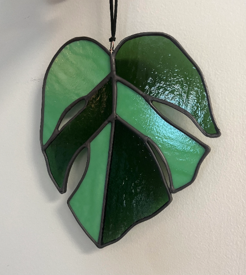 Monstera Leaf - Stained glass Monstera Leaf