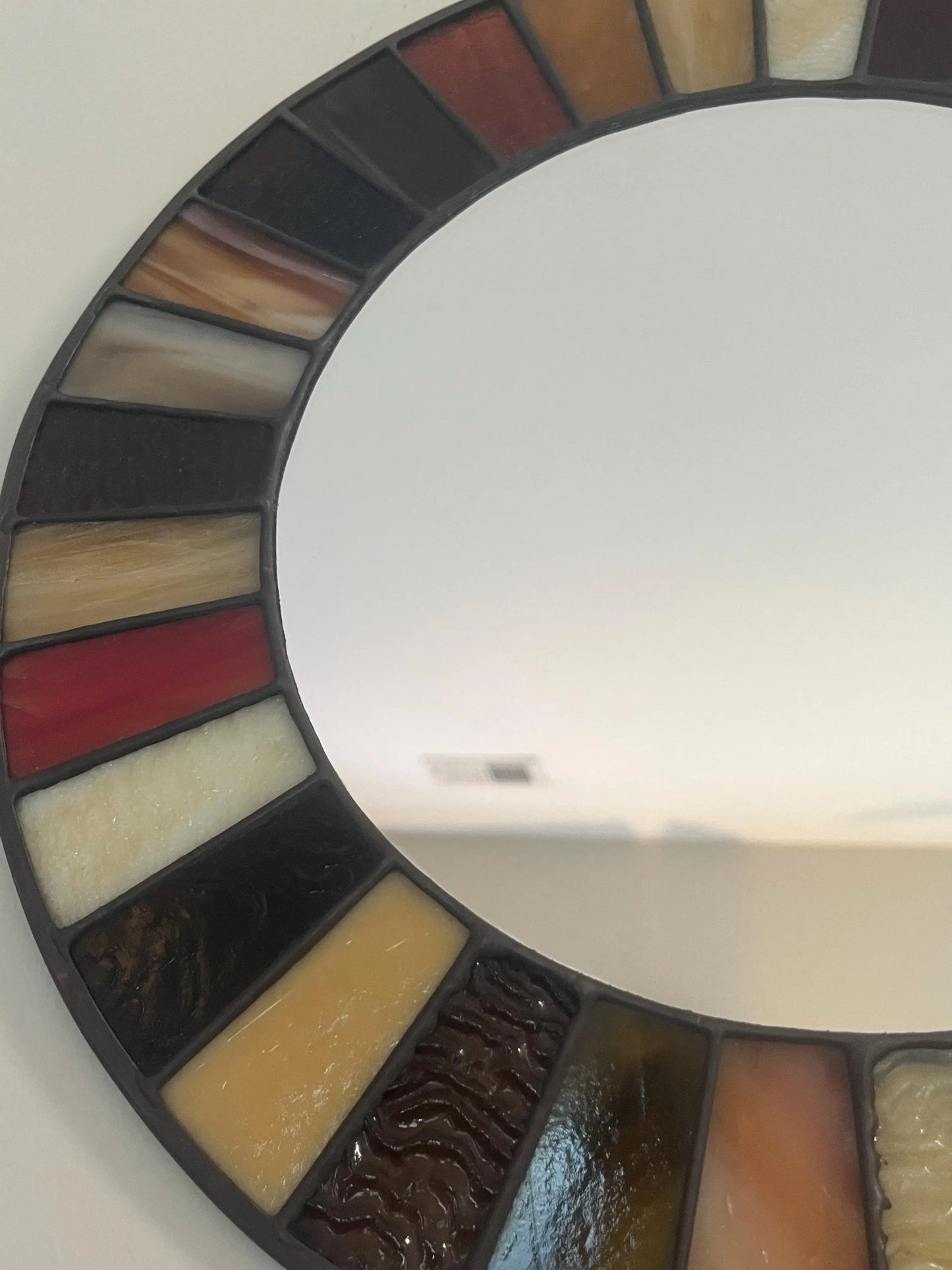 Stained Glass Mirror - Browns