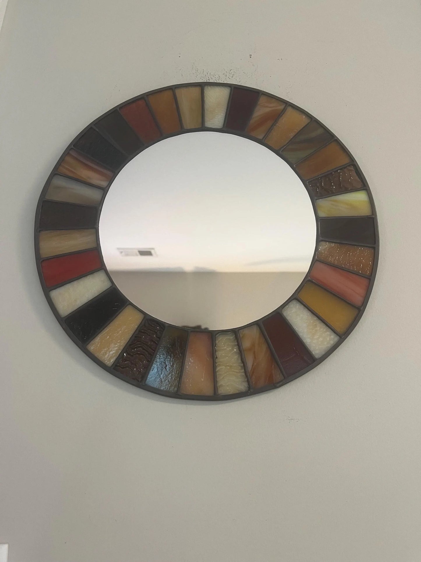 Stained Glass Mirror - Browns