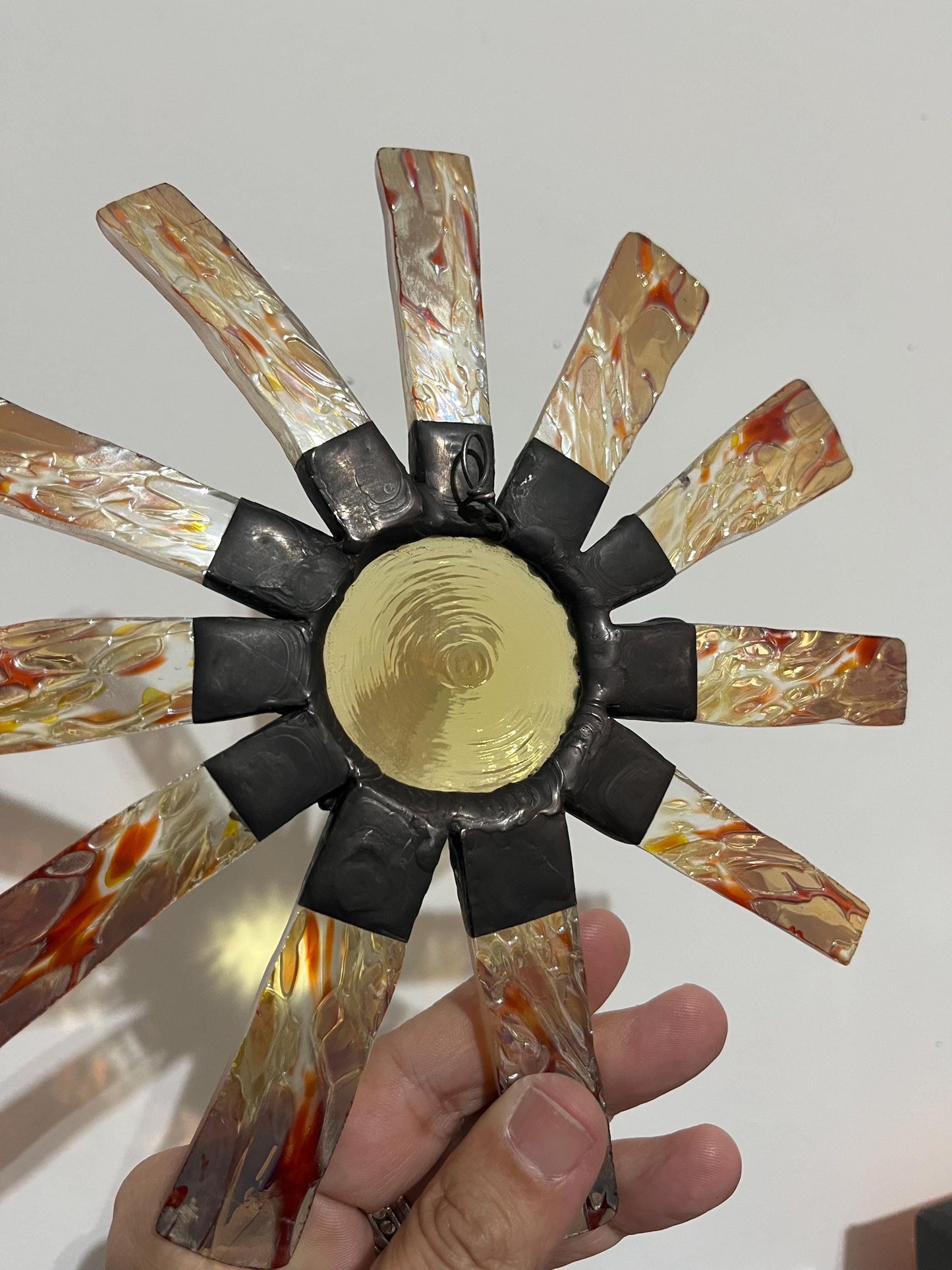 Stained Glass Wallflower- Fire