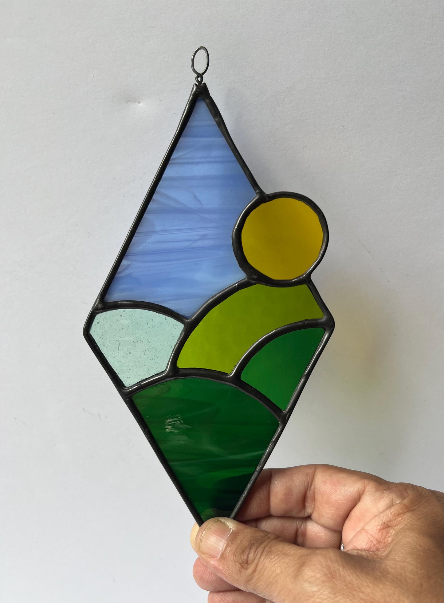 Stained glass Diamonds- Morning, Noon and Night