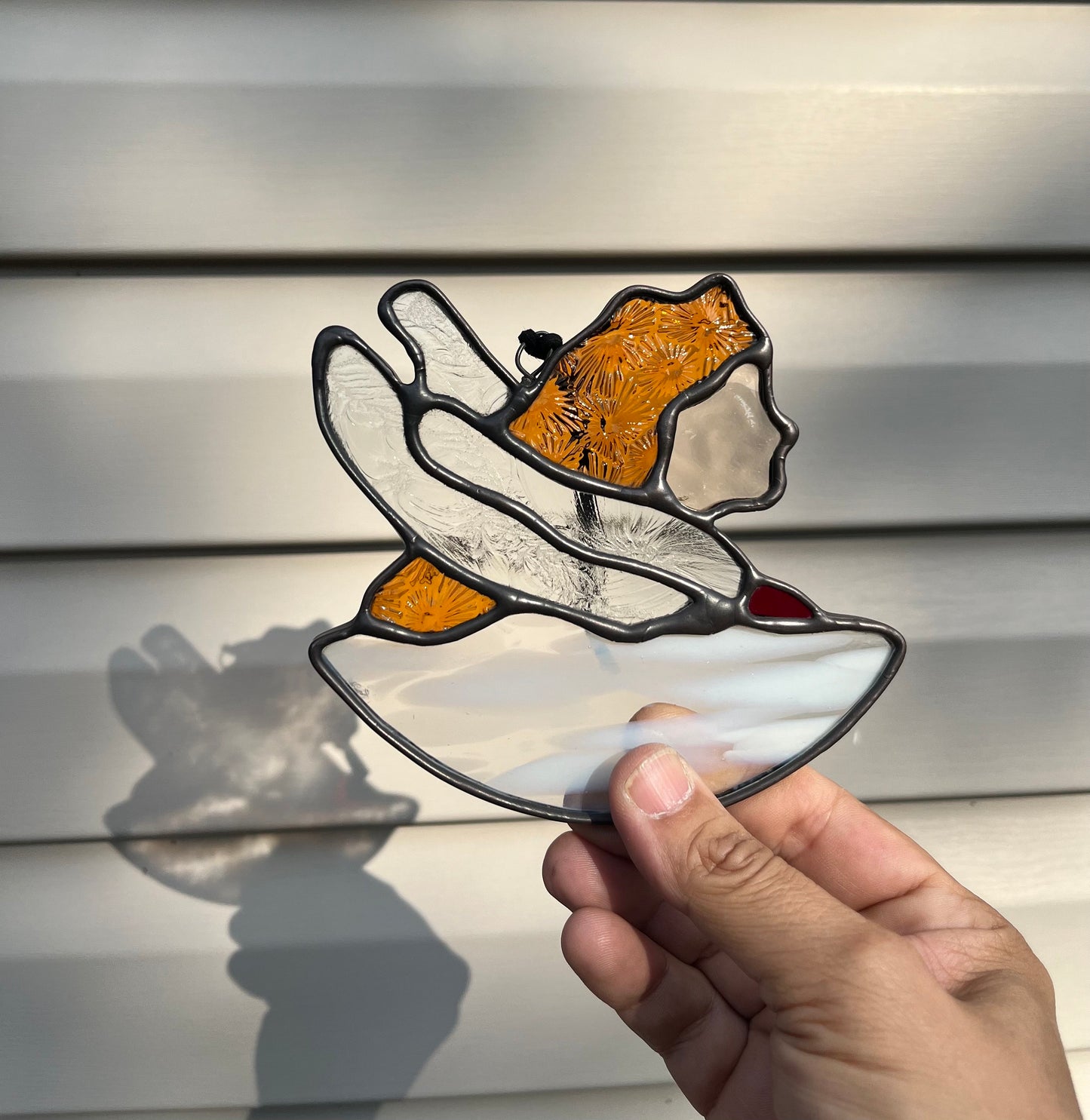 Stained Glass Aurora Suncatcher: Wells College Memento