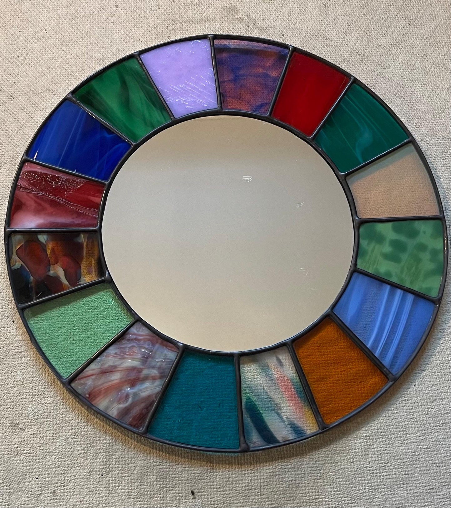 Stained Glass Mirror- Patchwork Multi Color