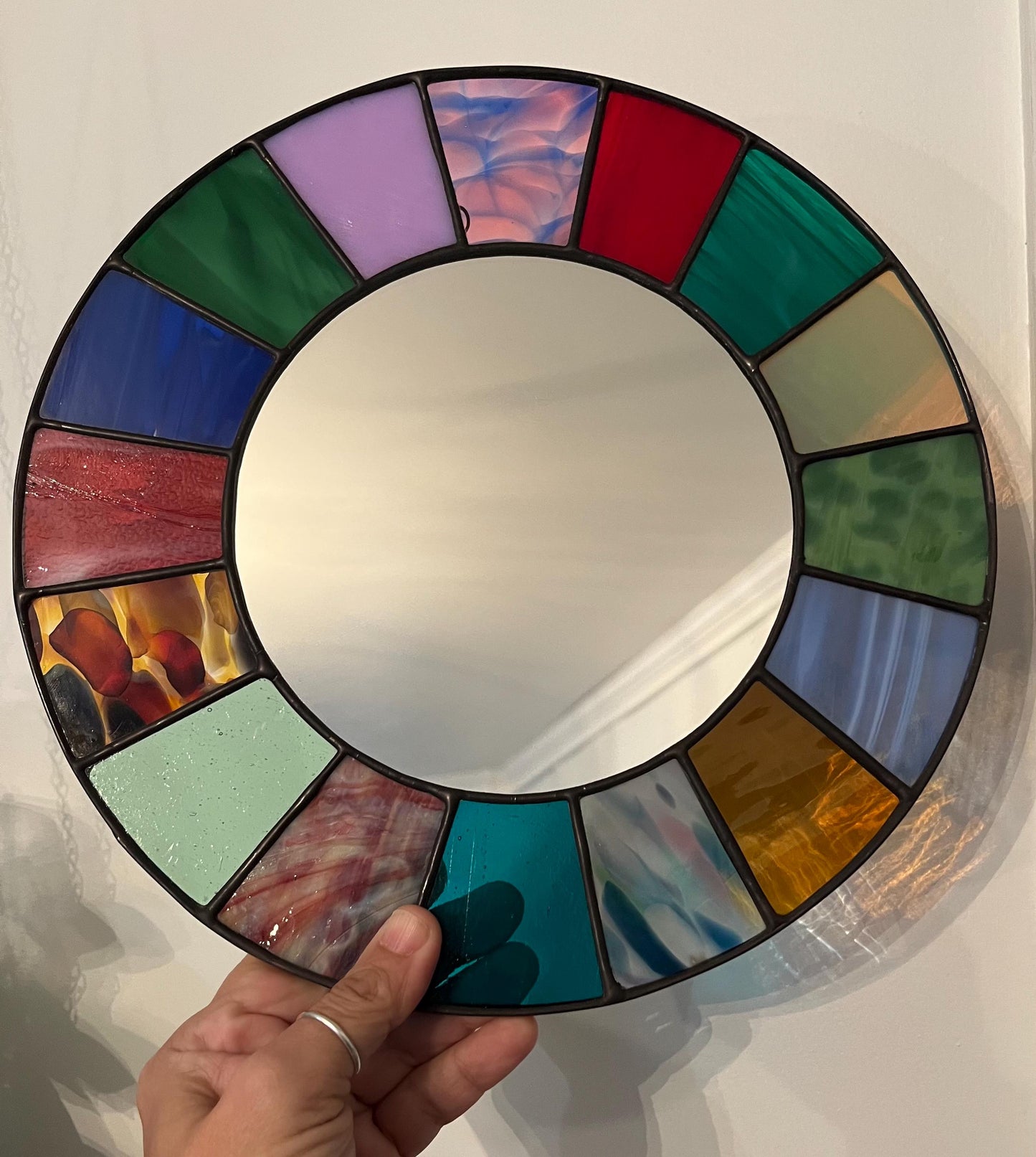 Stained Glass Mirror- Patchwork Multi Color