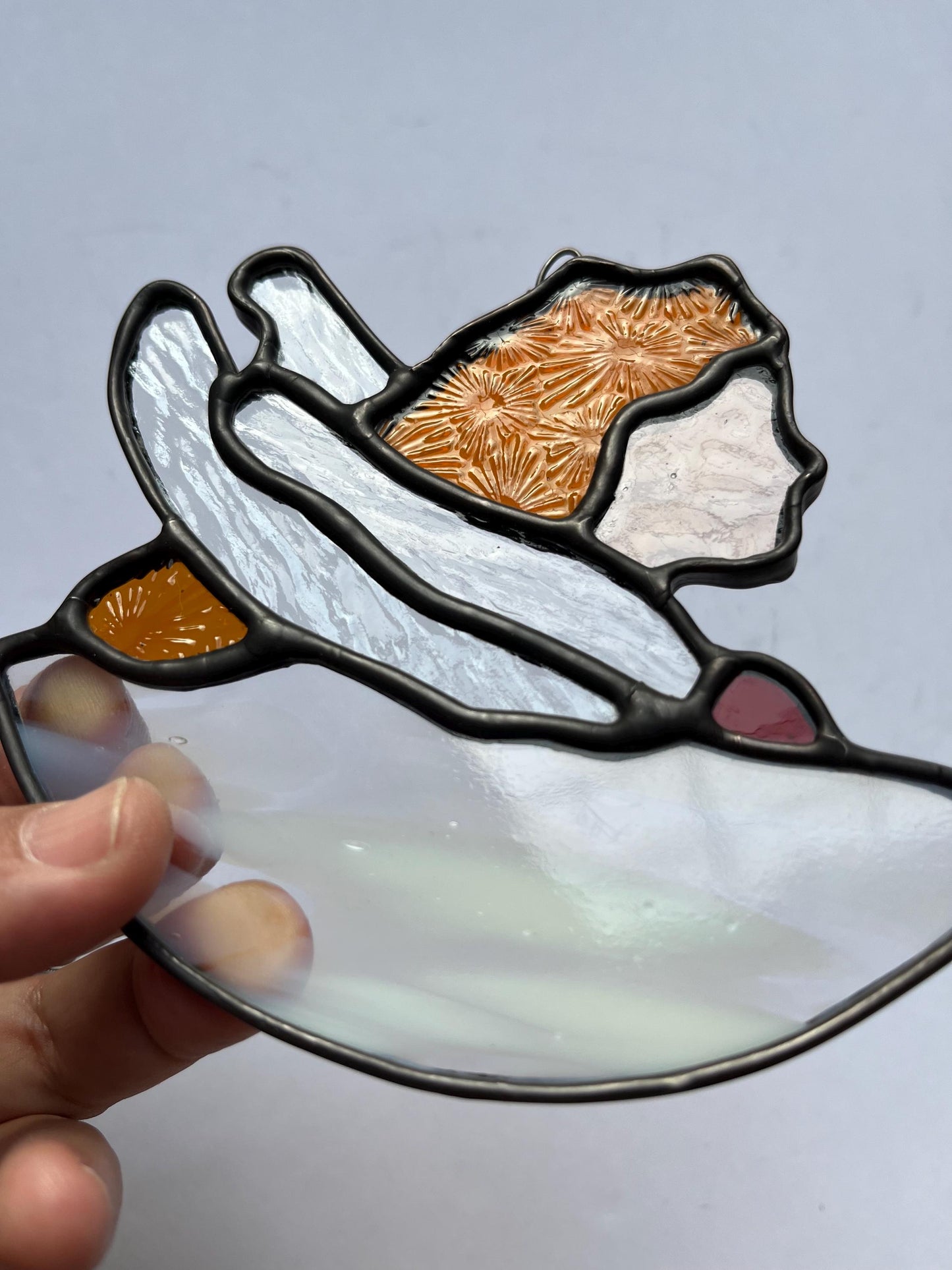 Stained Glass Aurora Suncatcher: Wells College Memento