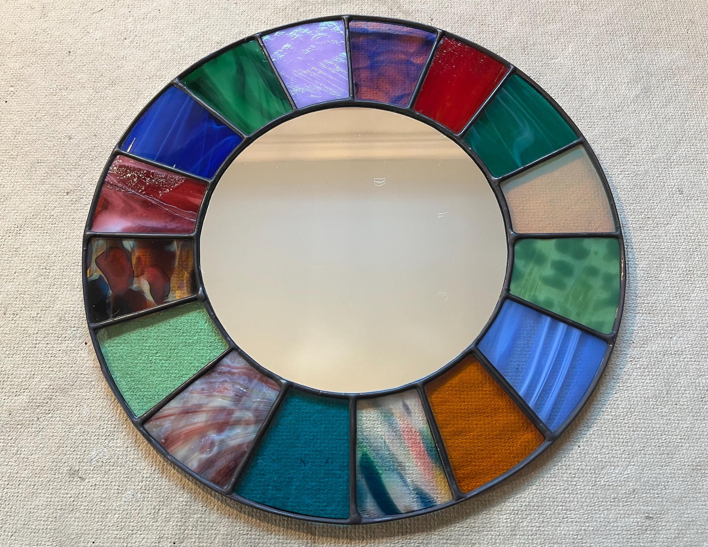 Stained Glass Mirror- Patchwork Multi Color