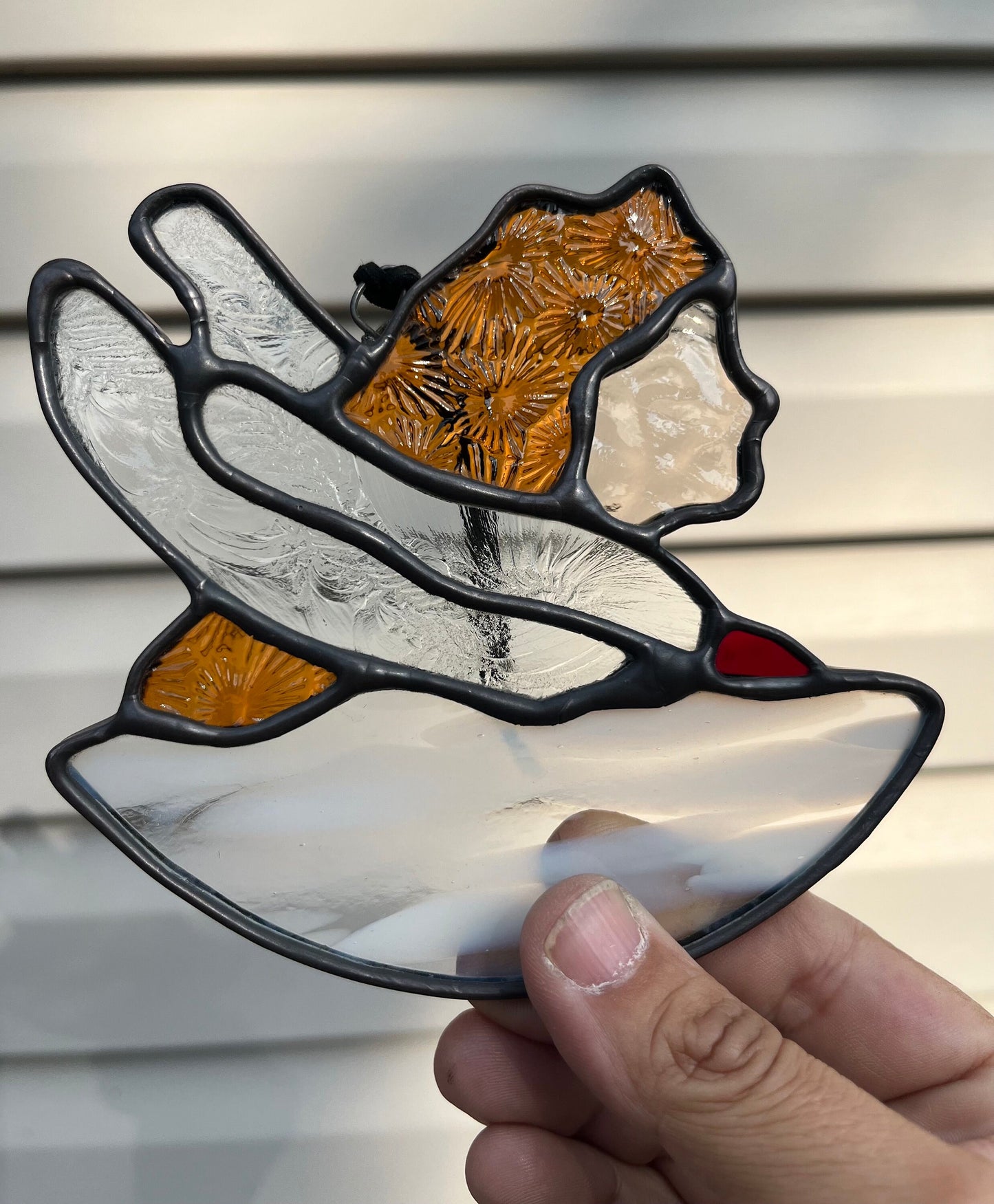 Stained Glass Aurora Suncatcher: Wells College Memento