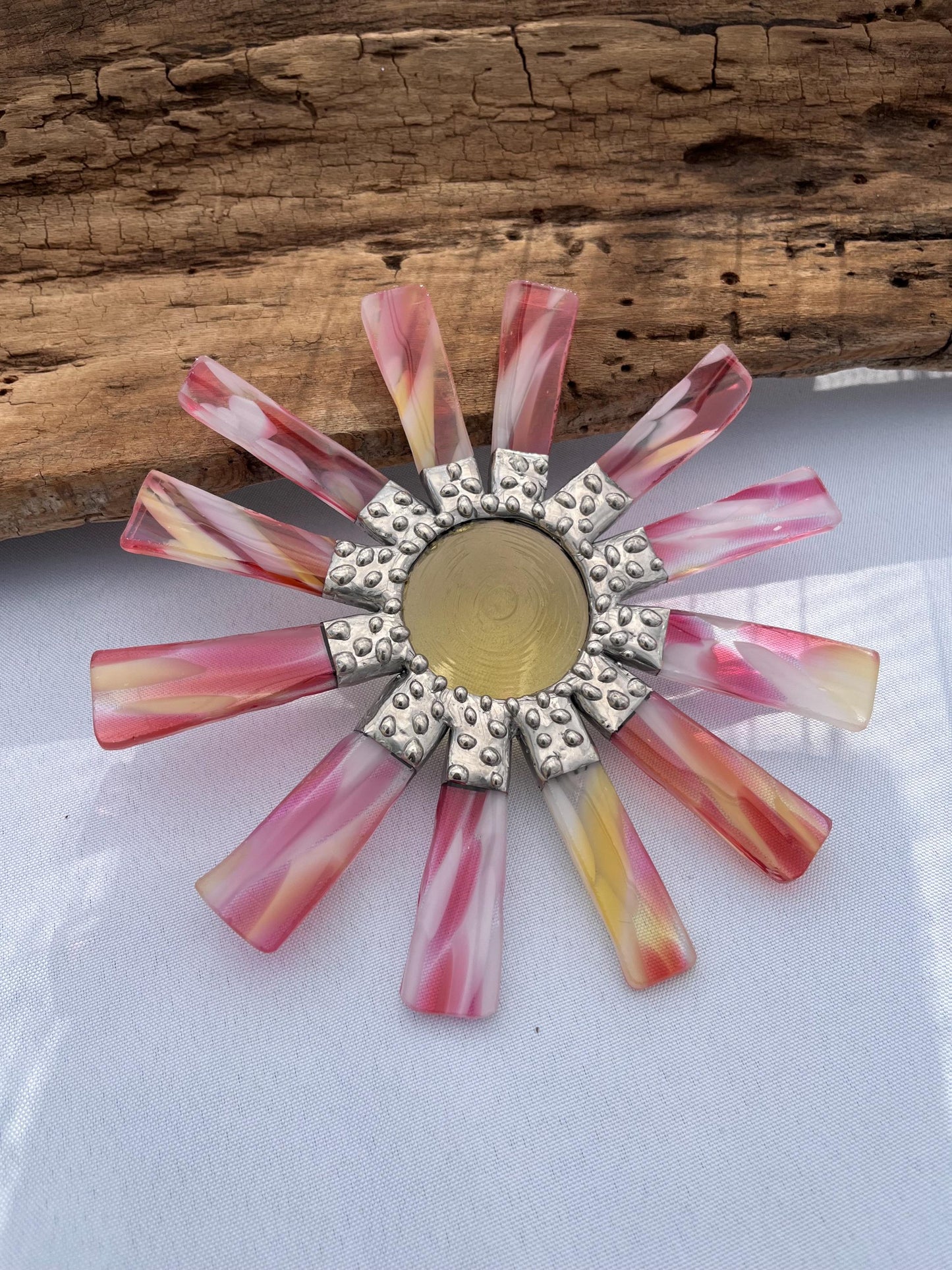 Stained Glass Wallflower- Spring