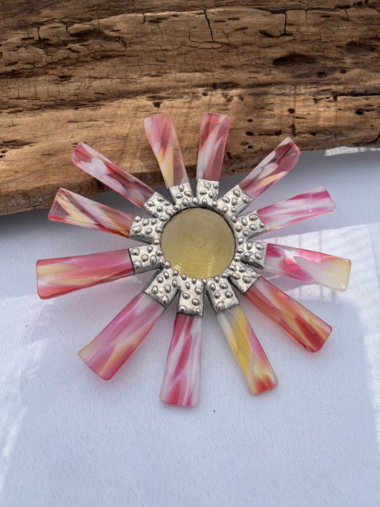 Stained Glass Wallflower- Spring