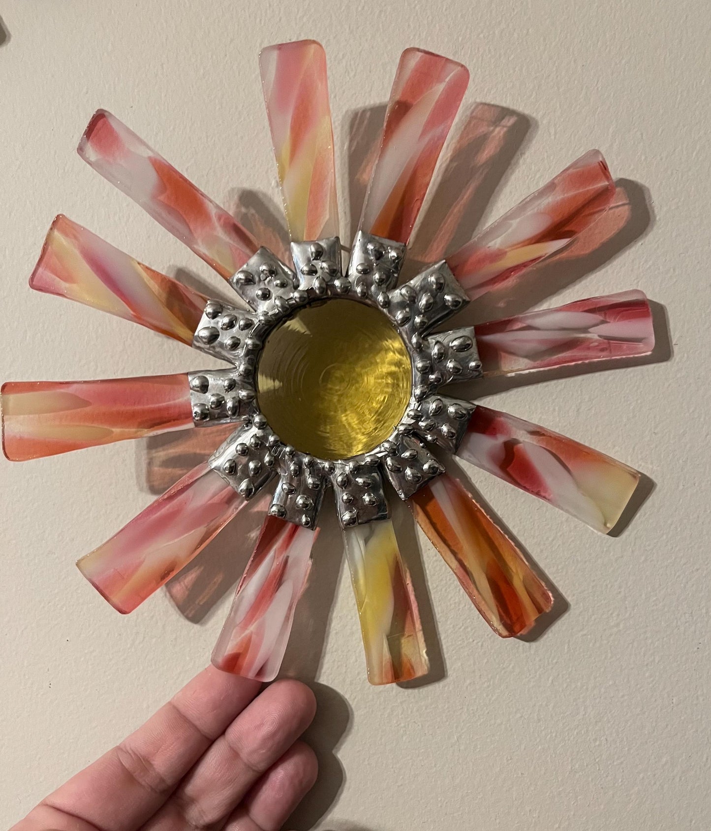 Stained Glass Wallflower- Spring