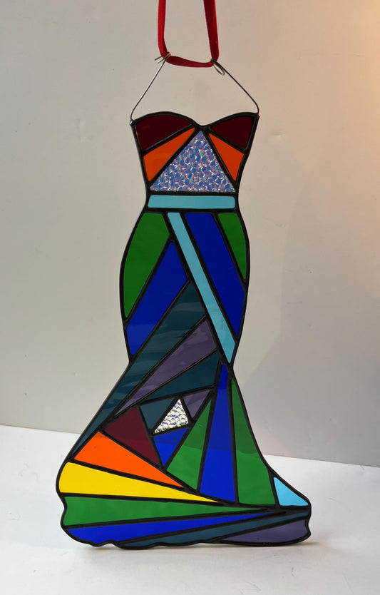 Stained Glass Rainbow Ball Gown