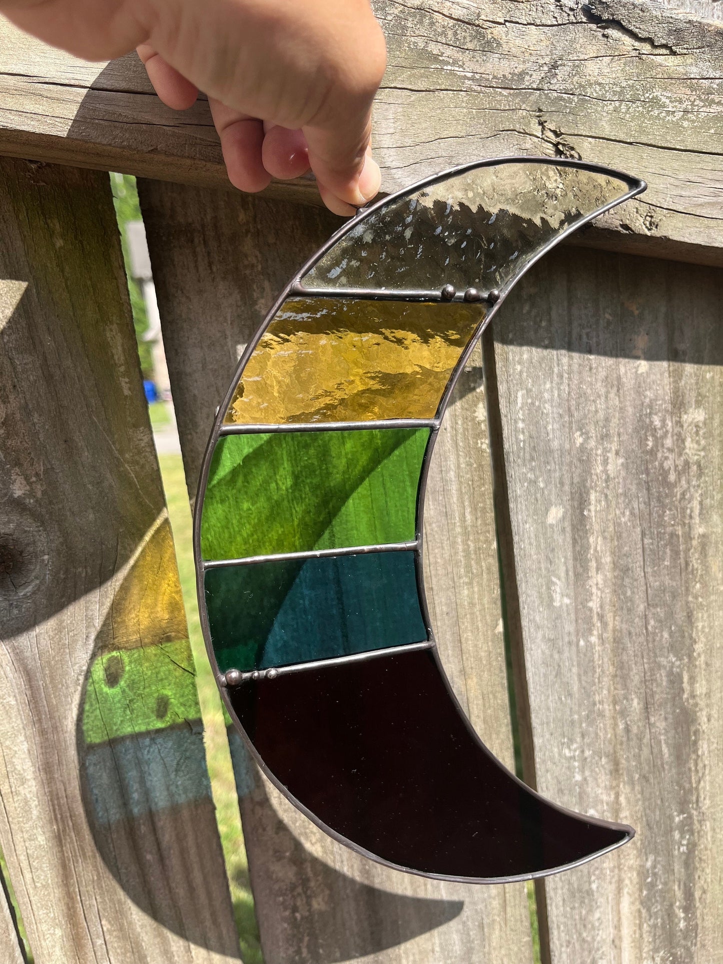 Stained Glass Moon - YOGBP Rainbow Moon