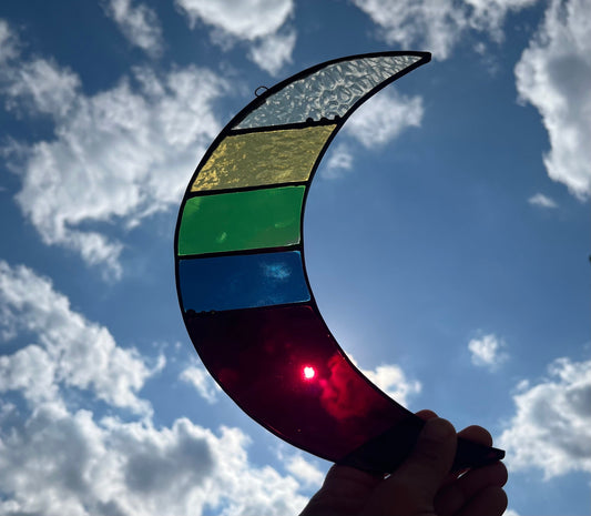 Stained Glass Moon - YOGBP Rainbow Moon