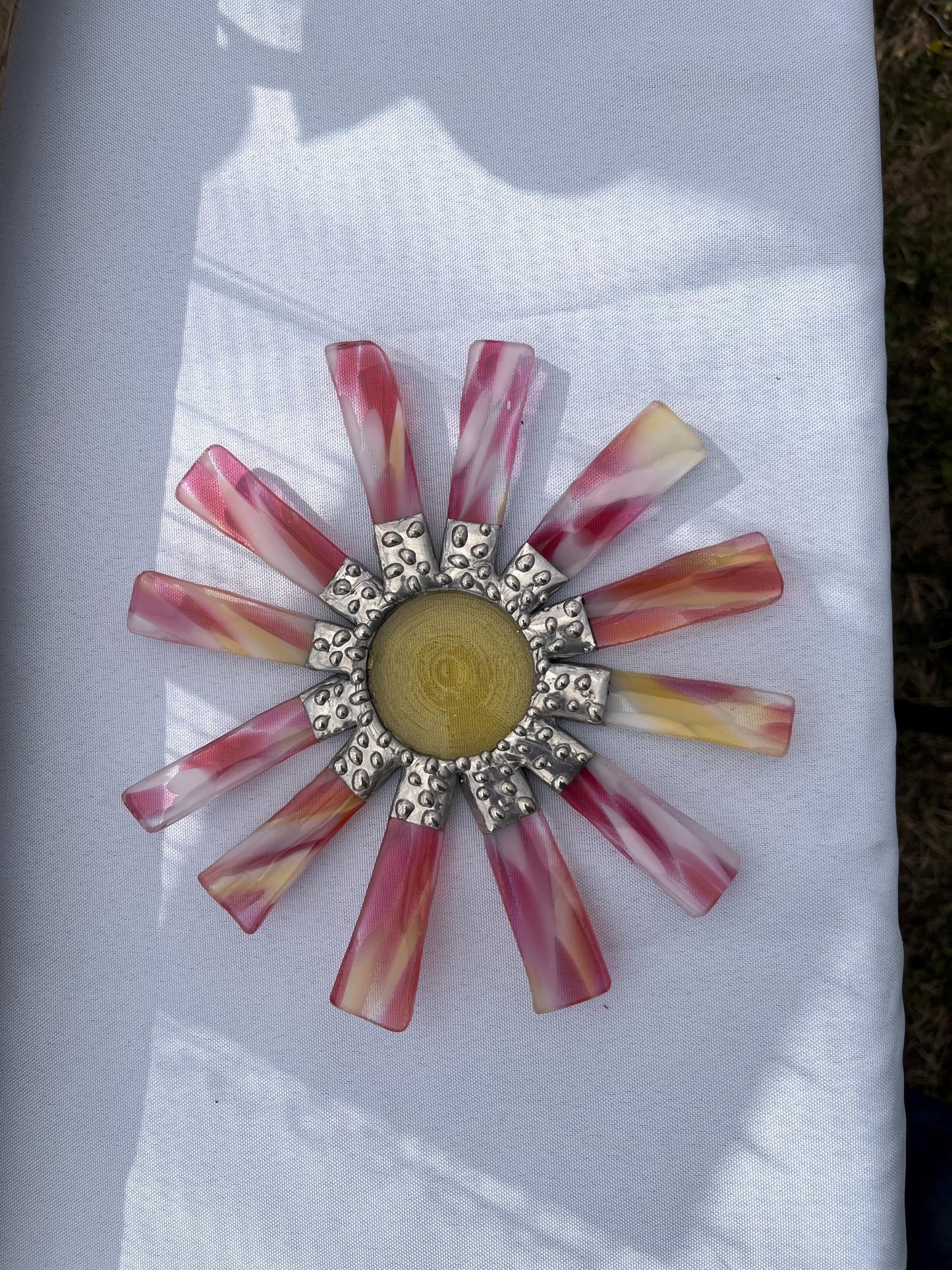 Stained Glass Wallflower- Spring