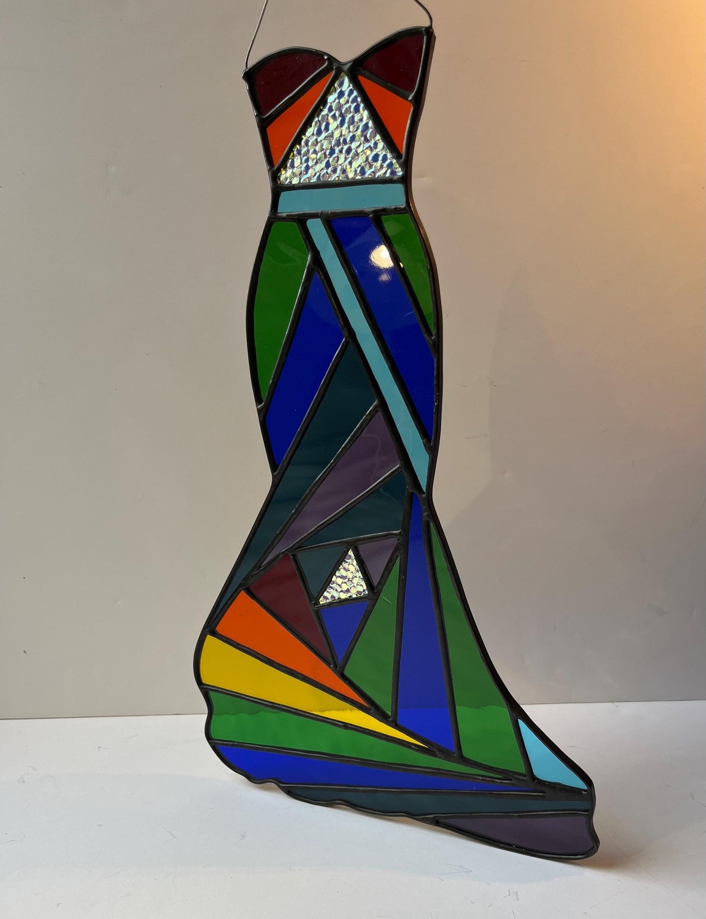 Stained Glass Rainbow Ball Gown