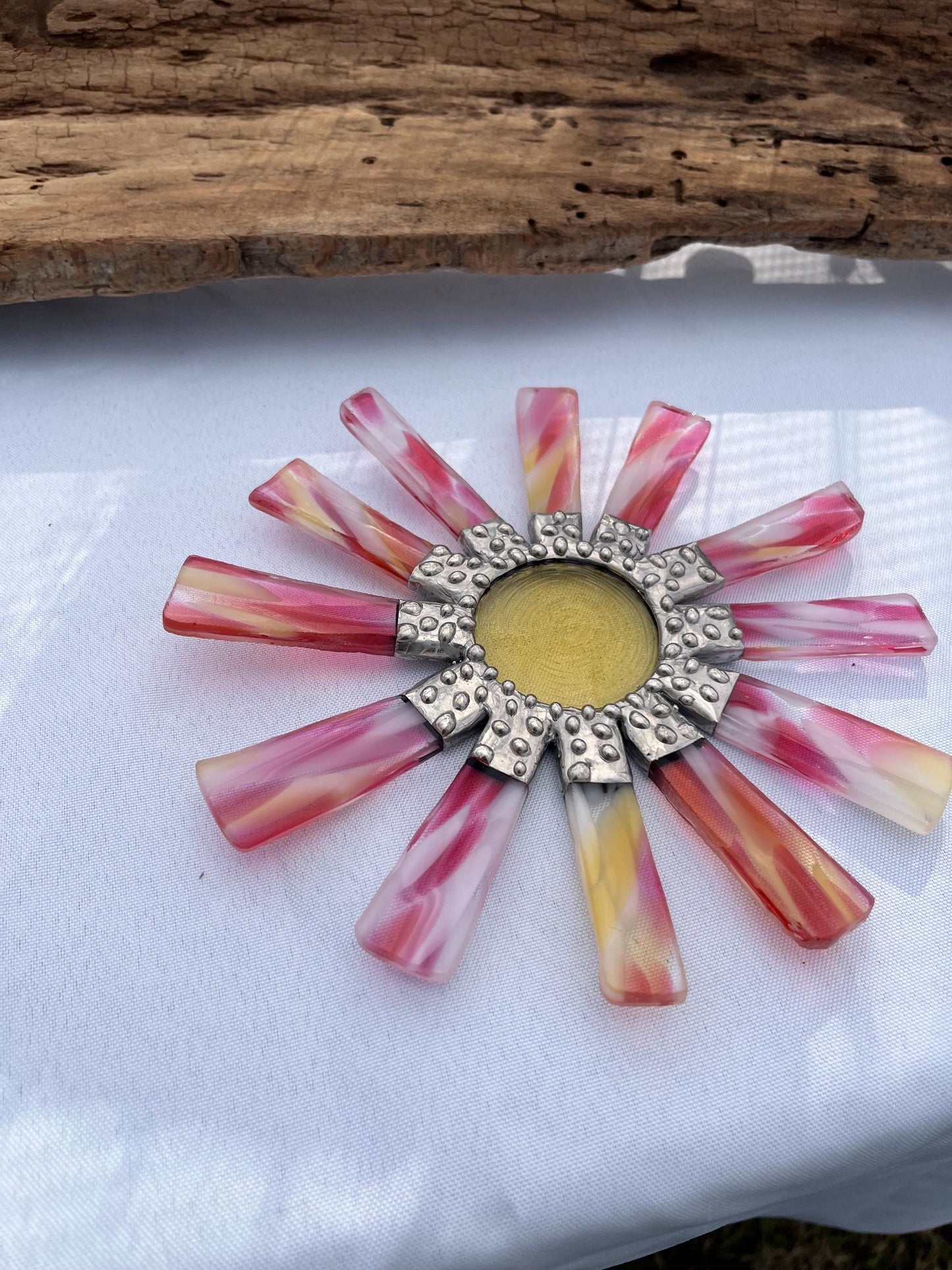 Stained Glass Wallflower- Spring