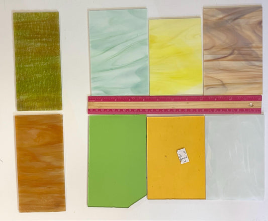 Vintage Stained Glass Bundle #4- Spectrum Pack