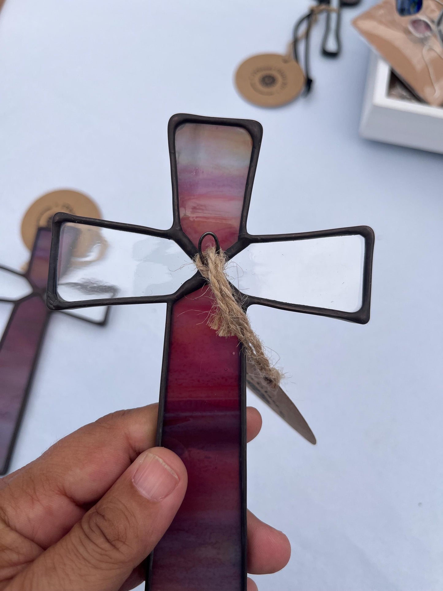 Small Stained Glass Cross