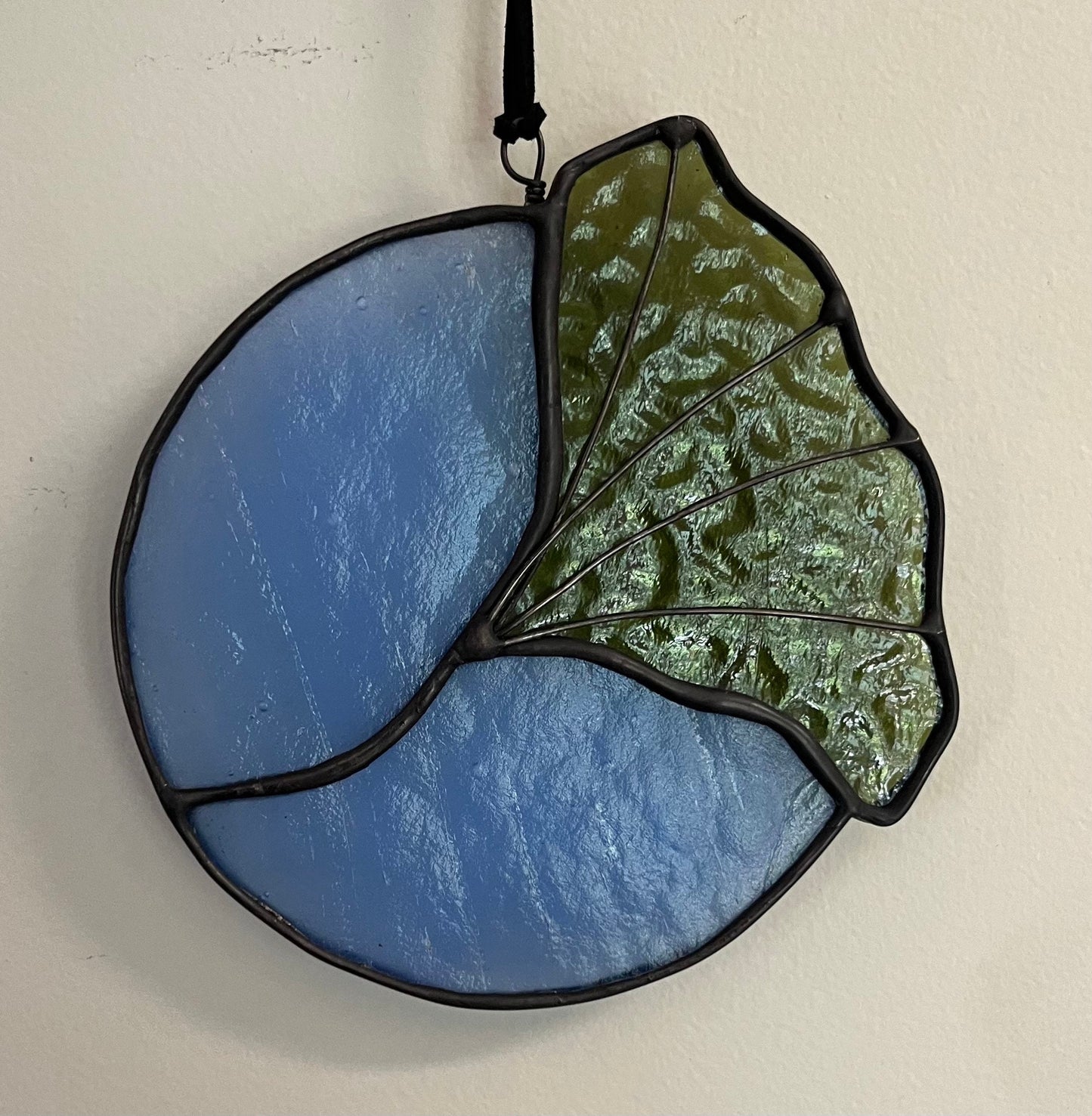 Stained Glass Ginkgo Leaf Suncatcher - Birmingham Southern College Series