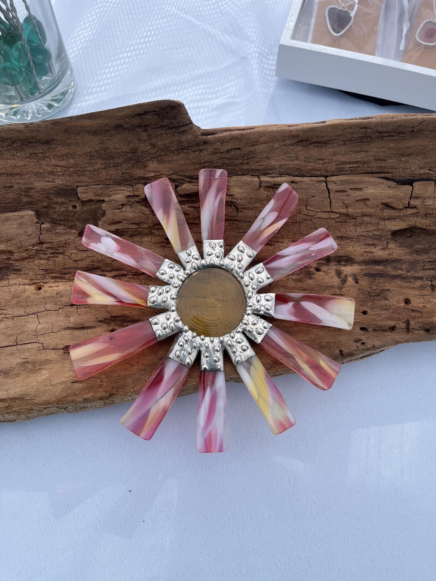 Stained Glass Wallflower- Spring