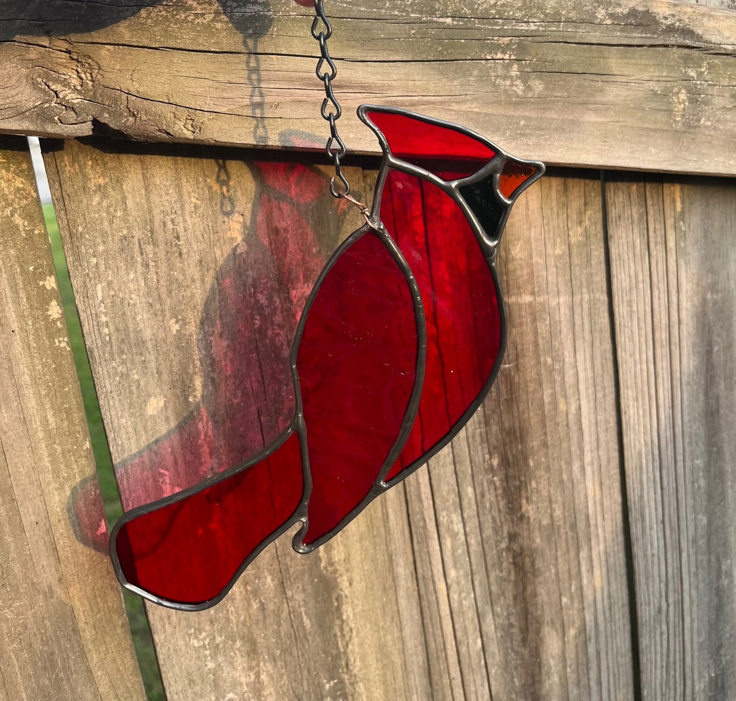 Custom - Stained Glass Cardinal