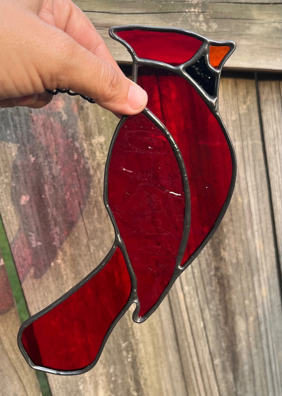 Custom - Stained Glass Cardinal