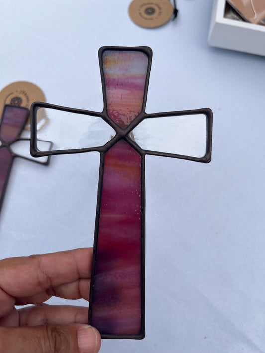 Small Stained Glass Cross
