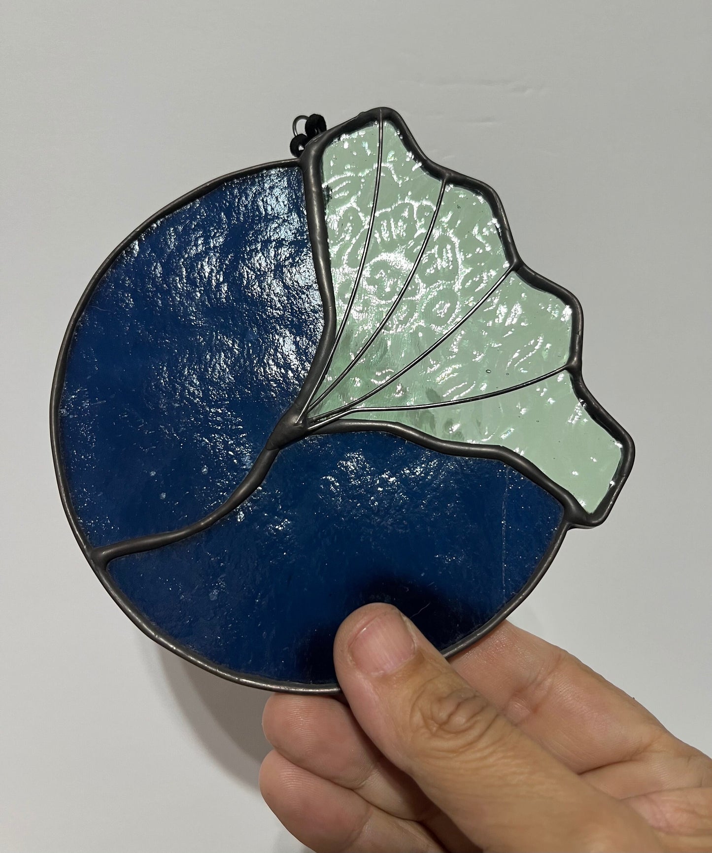 Stained Glass Ginkgo Leaf Suncatcher - Birmingham Southern College Series