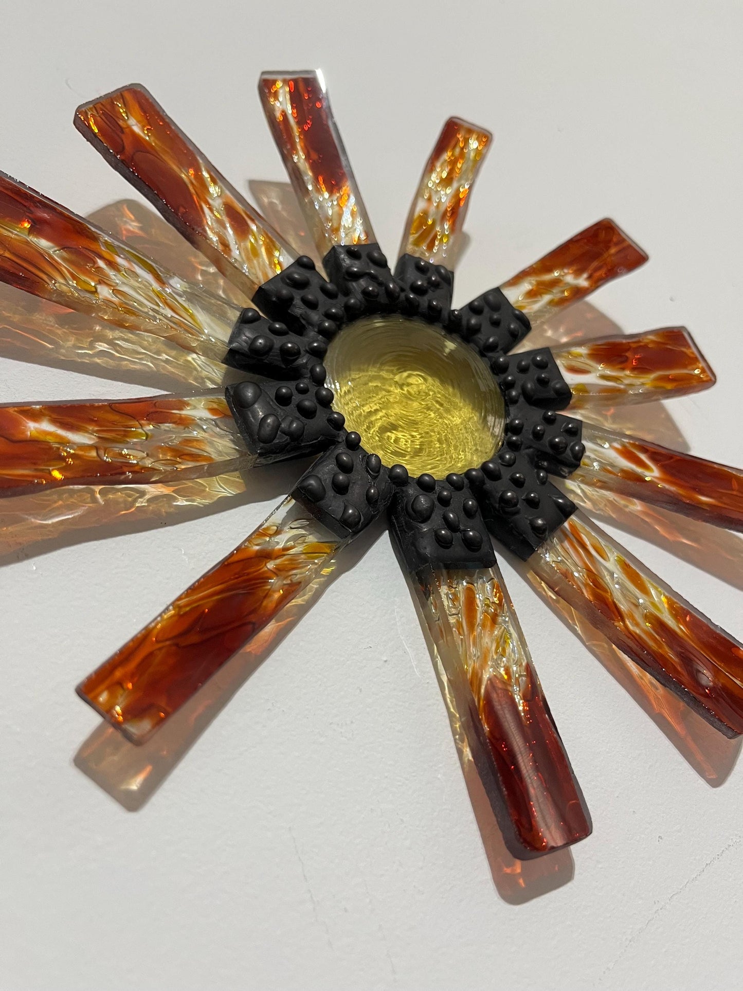 Stained Glass Wallflower- Fire