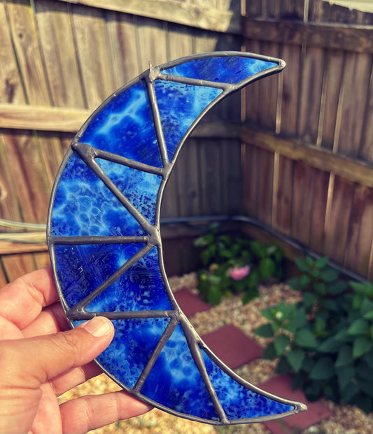 Stained glass Blue moon